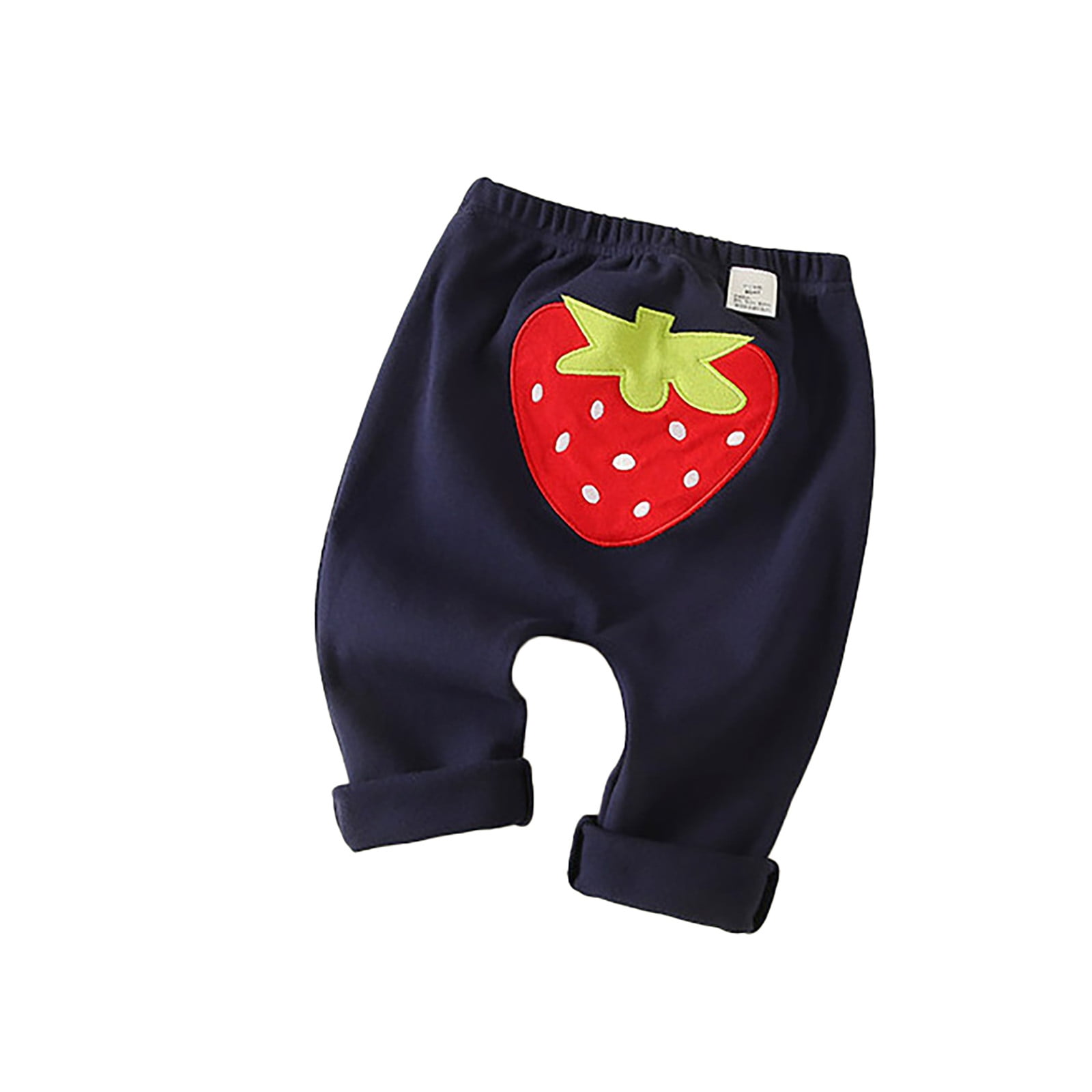 Boys Pants,Autumn And Winter Baby Strawberry Embroidery Pants Autumn
