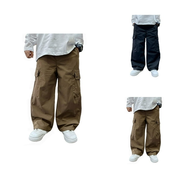 Boys Pants Baggy Jeans Boys Boys Kids Summer Casual Cargo Pants Loose Fit Activewear Trousers For Sports Outdoor Play Comfortable Breathable Lightweight
