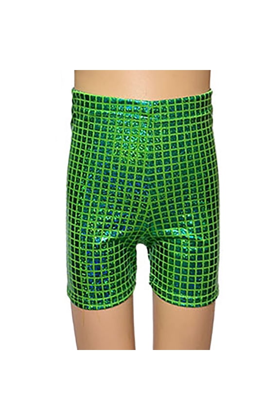 Boys Pants Block Three Point Shorts Sequin Dance Practice Shorts Trousers
