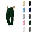 thumbnail image 1 of Boys Pants Boy's Heavyweight Cargo Sweatpants Baggy Sweat Pants with Pockets Elastic Waist Drawstring Joggers Trousers, 1 of 7