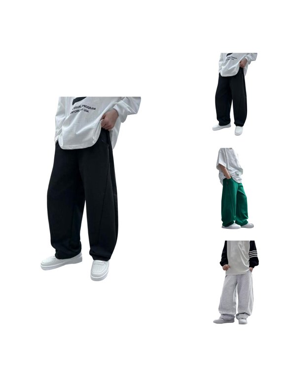 Boys' Pants Boys Baggy Jeans Boys Active Joggers Pants Drawstring Elastic Sweatpants For Kids Comfortable Casual Playwear Durable Lightweight Soft Fabric