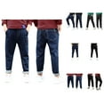 thumbnail image 1 of Boys Pants Boys Baggy Jeans Boys Pants Minimalist Striped Elastic Waist Comfortable Daily Wear for Toddlers and Kids, 1 of 6