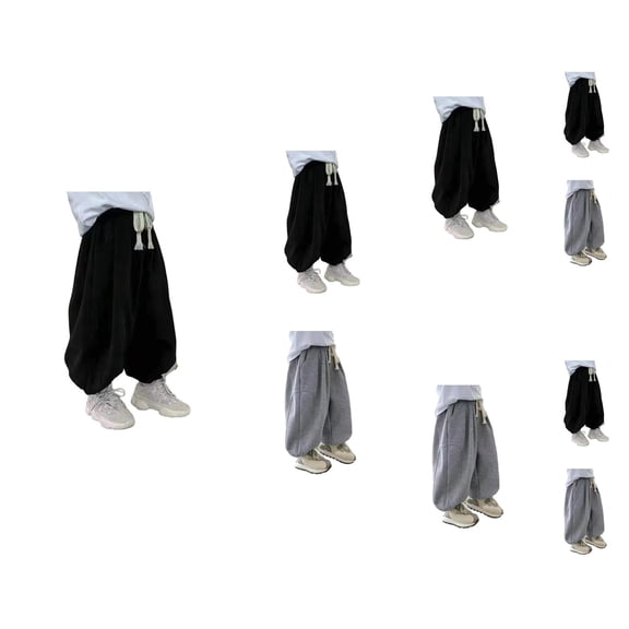 Boys Pants Boys Jogger Pants Casual Sweatpants with Elastic Waist and Drawstring Tapered Pants for Spring Summer Daily Wear