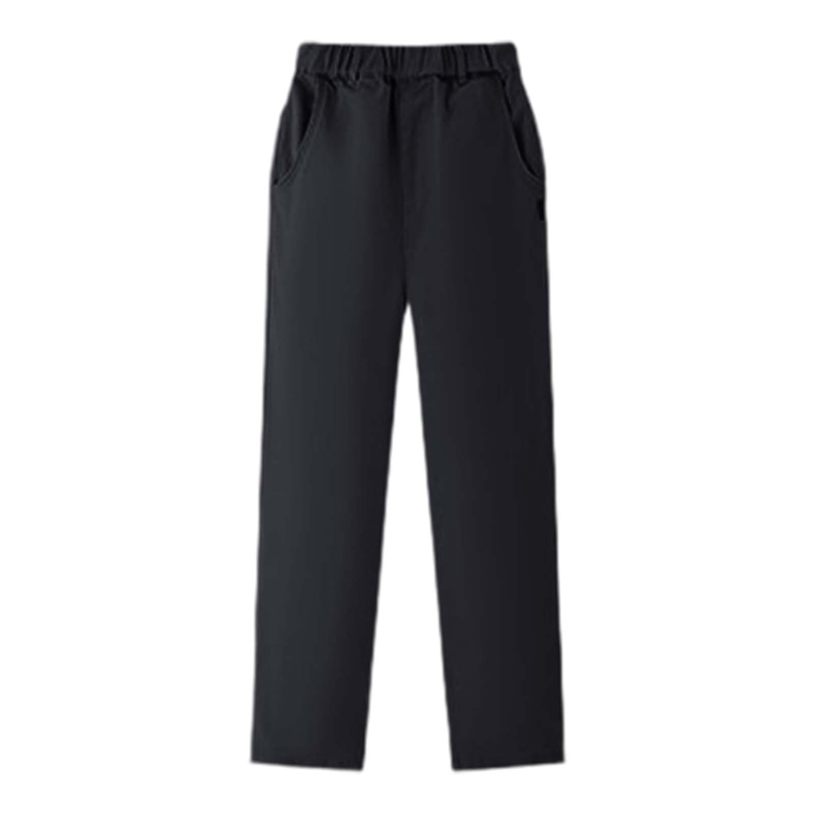 Kids Boys Pants Trousers Solid Color Comfort Pants School Fashion Cool Black Gray main image 0