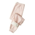 thumbnail image 1 of Boys Pants Boys Pants Unisex Kids Boys Girls Winter Warm Solid Ribbed Lined Sweatpants Jogger, 1 of 3