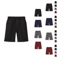 thumbnail image 1 of Boys Pants Boys Shorts Flat Front Performance Chino Stretch School Dress Casual Summer Clothes with Pockets for Kids, 1 of 3
