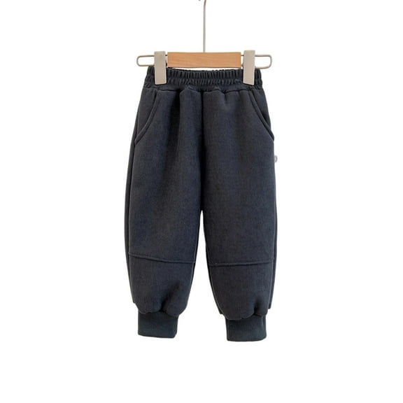 Boys Pants,Boys Soft Jogger Pants Comfortable Elastic Trousers for Play and Casual Wear with Cozy Warm Fabric for All Day Use,Girls Pants,02 Grey,8-10 Years