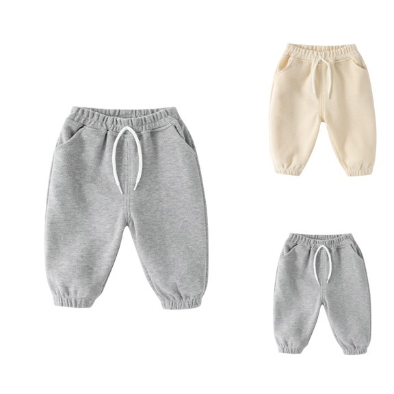 Boys Pants Boys Sweatpants Solid Color Trousers Versatile Outfits for Toddler Children