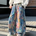 thumbnail image 1 of Boys' Pants Boys Tie Dye Outdoor Pants Elastic Waist Lightweight Durable Summer Orange 13-15 Years, 1 of 6