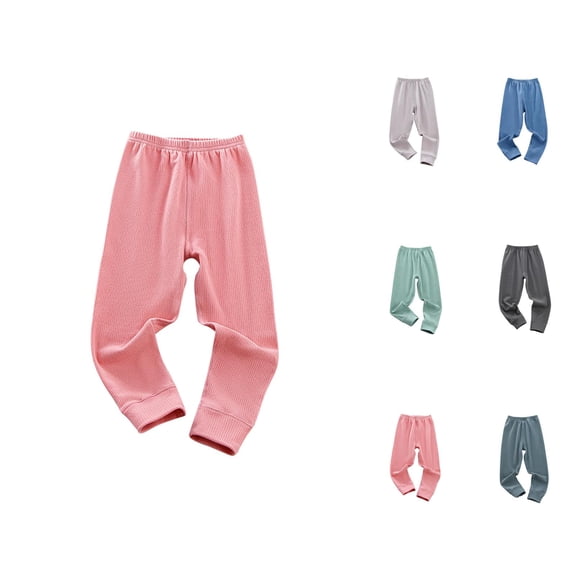 Boys Pants Boys Winter Sweatpants Warm Ribbed Joggers Solid Color Casual Pants for Kids Cold Weather Activewear for Daily Outdoor Use