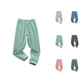 thumbnail image 1 of Boys Pants Boys Winter Sweatpants Warm Ribbed Joggers Solid Color Casual Pants for Kids Cold Weather Activewear for Daily Outdoor Use, 1 of 7