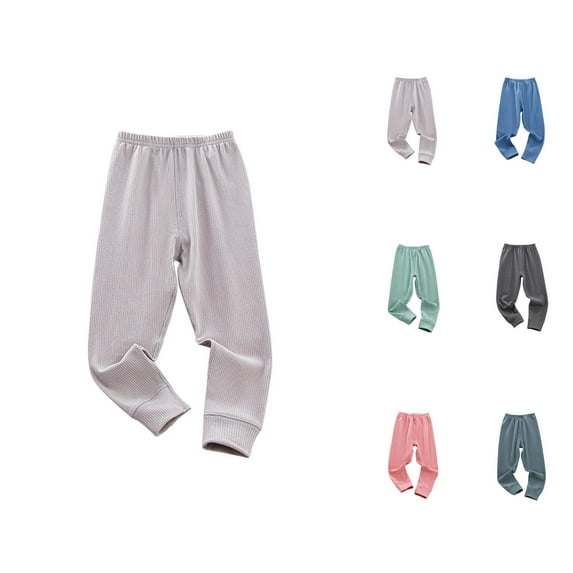 Boys Pants Boys Winter Sweatpants Warm Ribbed Joggers Solid Color Casual Pants for Kids Cold Weather Activewear for Daily Outdoor Use