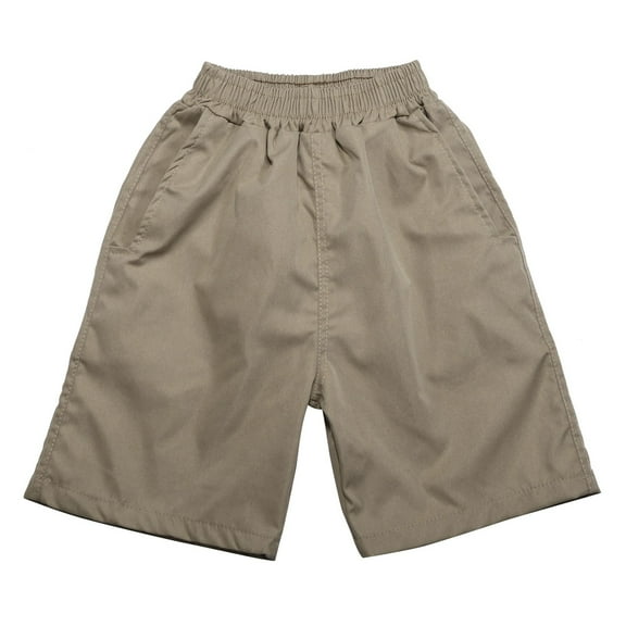 Boys Pants,Five Quarter Shorts Solid Color Boys Summer Casual Shorts,Pants,Khaki,7-8 Years