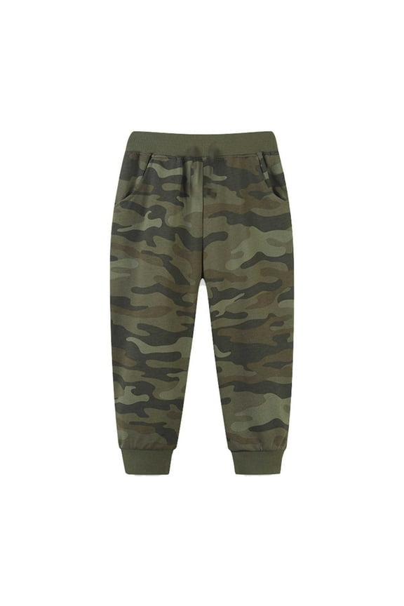 Boys Pants Kids Casual Fashion Prints With Pockets Loose Trousers Clothes