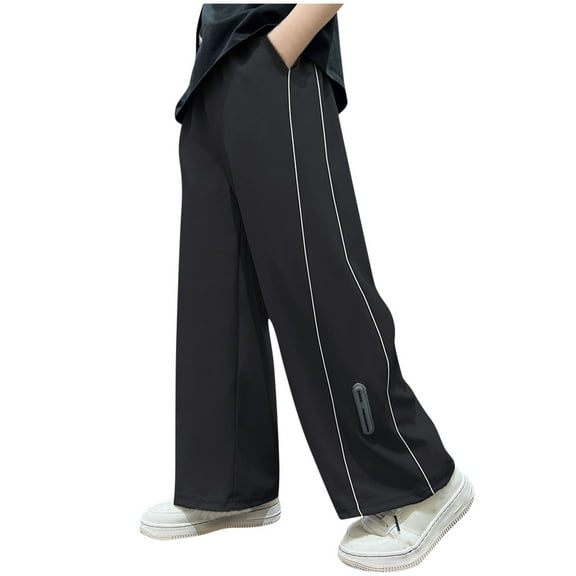 Boys Pants Kids Girls Boys Baggy Sweatpantsfashion Boy's Summer Ice Silk Loose Thin Pants Elastic Summer Thin Sports Pants Mosquito Proof Pants Outerwear Pants