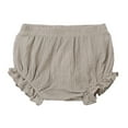 thumbnail image 1 of Boys Pants Kids Spring Summer Solid Ruffle Shorts Clothes Boys Shorts Khaki 6 Months-12 Months, 1 of 5
