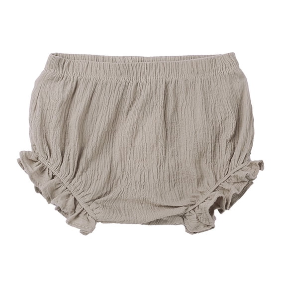 Boys Pants Kids Spring Summer Solid Ruffle Shorts Clothes Boys Shorts Khaki 6 Months-12 Months