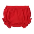 thumbnail image 1 of Boys Pants Kids Spring Summer Solid Ruffle Shorts Clothes Shorts For Boys Red 0 Months-6 Months, 1 of 7