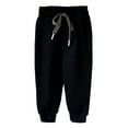 thumbnail image 1 of Boys Pants,Kids Sweatpants Boys And Girls Soft Casual Straight Leg Athletic Pants With Drawstring And Pockets,Boys' Pants,Black,6-7 Years, 1 of 3