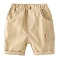 thumbnail image 1 of Boys' Pants Lightweight Pocket Elastic Solid Print Shorts Daily Wear 18-24 Months, 1 of 9
