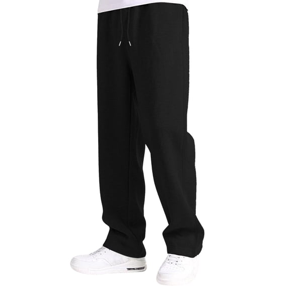 Boys Pants Size 10-12 School Kids Clothes Boys' Open Bottom Active Sweatpants with Pockets & Drawstring