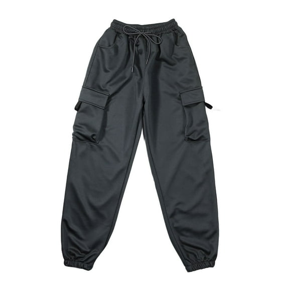 Boys Pants Size 7 Denim Cargo Wide Leg Pants Ages 4-12 – Relaxed Straight Leg Casual Long Pants with Multi Pockets, Cool Streetwear Style Jeans, Ideal for Urban & Outdoor Play