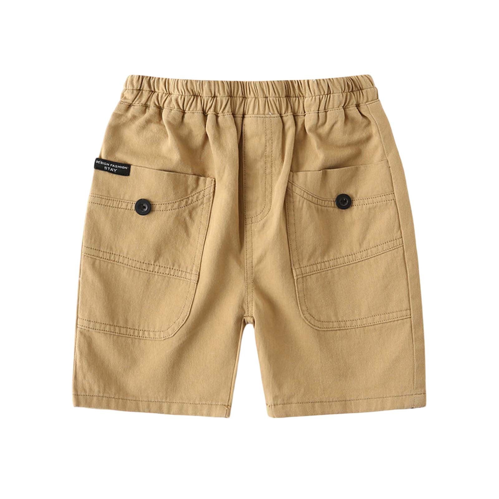 Boys Pants Summer Cargo Shorts Beach School Party Spring Summer Basic
