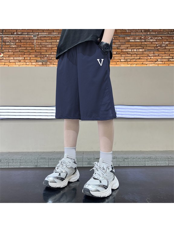 Boys Pants Summer Lightweight Athletic Shorts for Everyday Casual Wear - Comfortable Kidswear for Outdoor Play and School Prep, 2-3 Years, Blue