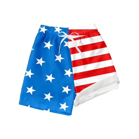 Boys Pants Swim Trunks With Compression Liner Stretch Swim Shorts Trousers