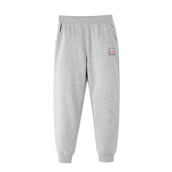 Boys Pants,Toddler Boys Girls Solid Loose Trousers Sport Pants Childrens Pure Sanitary Pants Loose Warm Ankle Length Sports Pants,Girls Pants,03 Grey,6-7 Years