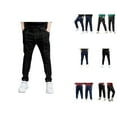 thumbnail image 1 of Boys' Pants Wide Leg Jeans Boys Regular Straight Fit Jeans Casual Denim Pants with Stretch Comfort Durable Classic Style for Active Kids, 1 of 5