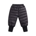 thumbnail image 1 of Boys Pants Winter Baby Girl Solid Windproof Warm Lightweight Down Trousers Kids Snow Pants Black 6 Months-12 Months, 1 of 4