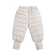 thumbnail image 1 of Boys Pants Winter Baby Girl Solid Windproof Warm Lightweight Down Trousers Kids Snow Pants Grey 12 Months-18 Months, 1 of 4