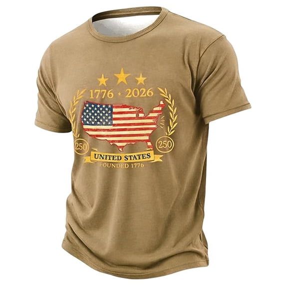 Boys Patriotic Graphic T Shirt Fourth Of July Celebration Kids Print Tee Youth Short Sleeve Shirt Clothes