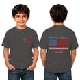 thumbnail image 1 of Boys Patriotic Shirt Regular Fit Casual 250 Anniversary T-Shirt Comfortable Breathable Print Short Sleeve Tee Dark Gray 1-2 Years, 1 of 5