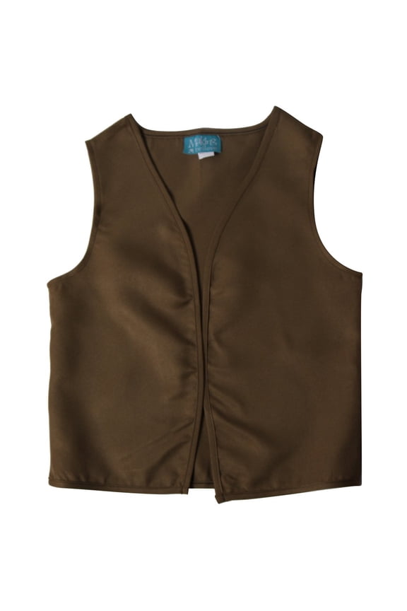 Boys Peasant Costume Vest - Medium 6-8 - Khaki/Olive