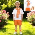 thumbnail image 1 of Boys Performance Outfit Dress up Kids Preschool Graduation T-Shirt Casual Shorts Sets Boys Children's Day Outfit Dress up Photo 6-7 Years, 1 of 3