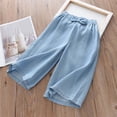 thumbnail image 1 of Boys Personality Fashion Pants High Street Wide Leg Denim Pants Cargo Joggers for kids Girls Boys Pants Size 5-6 Years, 1 of 4