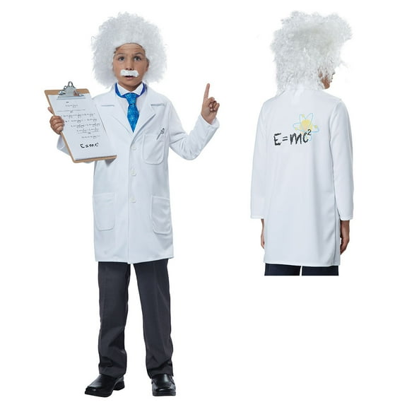 Boys Physicist Albert Einstein Halloween Costume Small