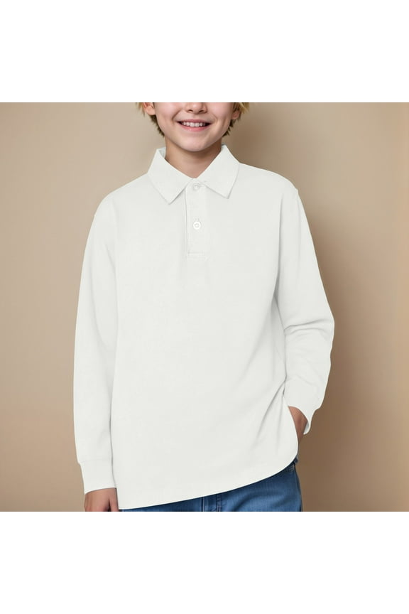 Boys Pink Polo Shirt Size 6 Toddler Boys Clothes Blue Shirt Polo School Uniform Shirt With Long Sleeves For Boys And Girls