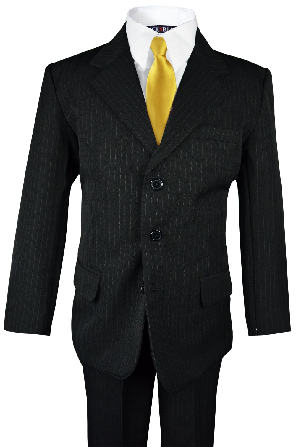 Boys Pinstripe Suit with Matching Tie Size 2-20 - Walmart.com