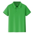 thumbnail image 1 of Boys' Pique Polos Short Sleeve Polo Collared Shirt Children Clothes for Little Boys 5-6 Years, 1 of 6