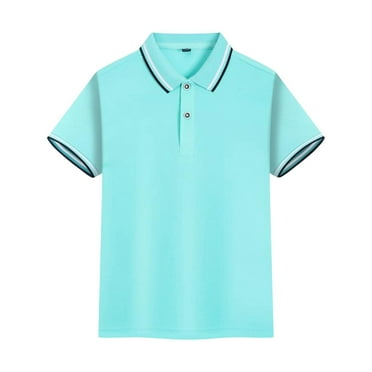 Boys' Pique Polos Short Sleeve Polo Shirts Collared Shirt School Uniform Shirts for Big Boys M12