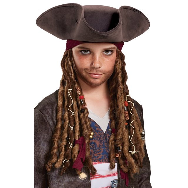 Boys Pirates Of The Caribbean Jack Sparrow Headwear Costume Accessory