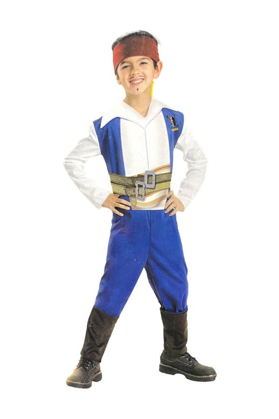 Boys Pirates Of The Carribean Captain Jack Sparrow Halloween Costume Small 4-6
