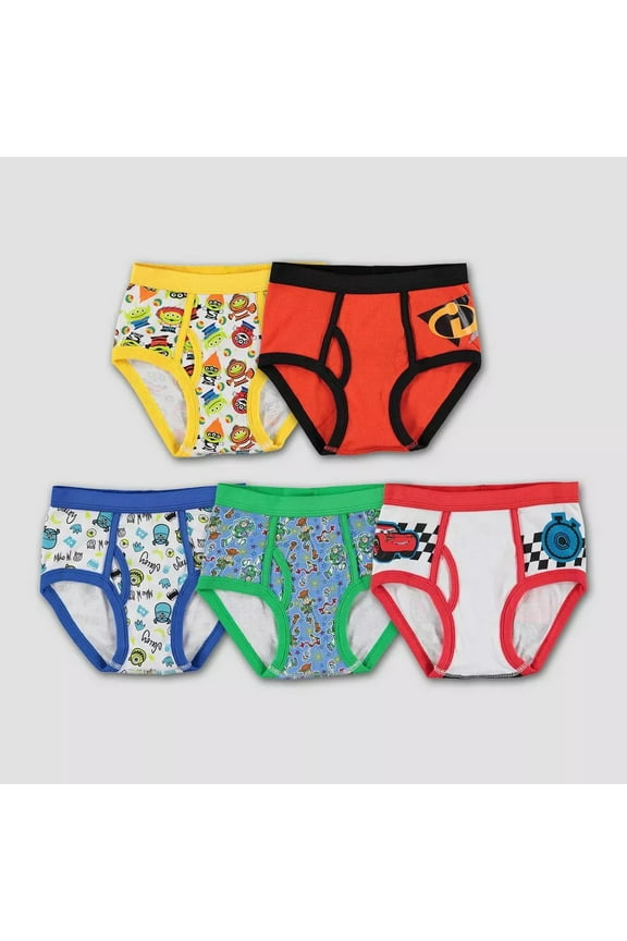 Boys' Pixar 5pk Underwear Cars Toy Story Monsters Incredibles