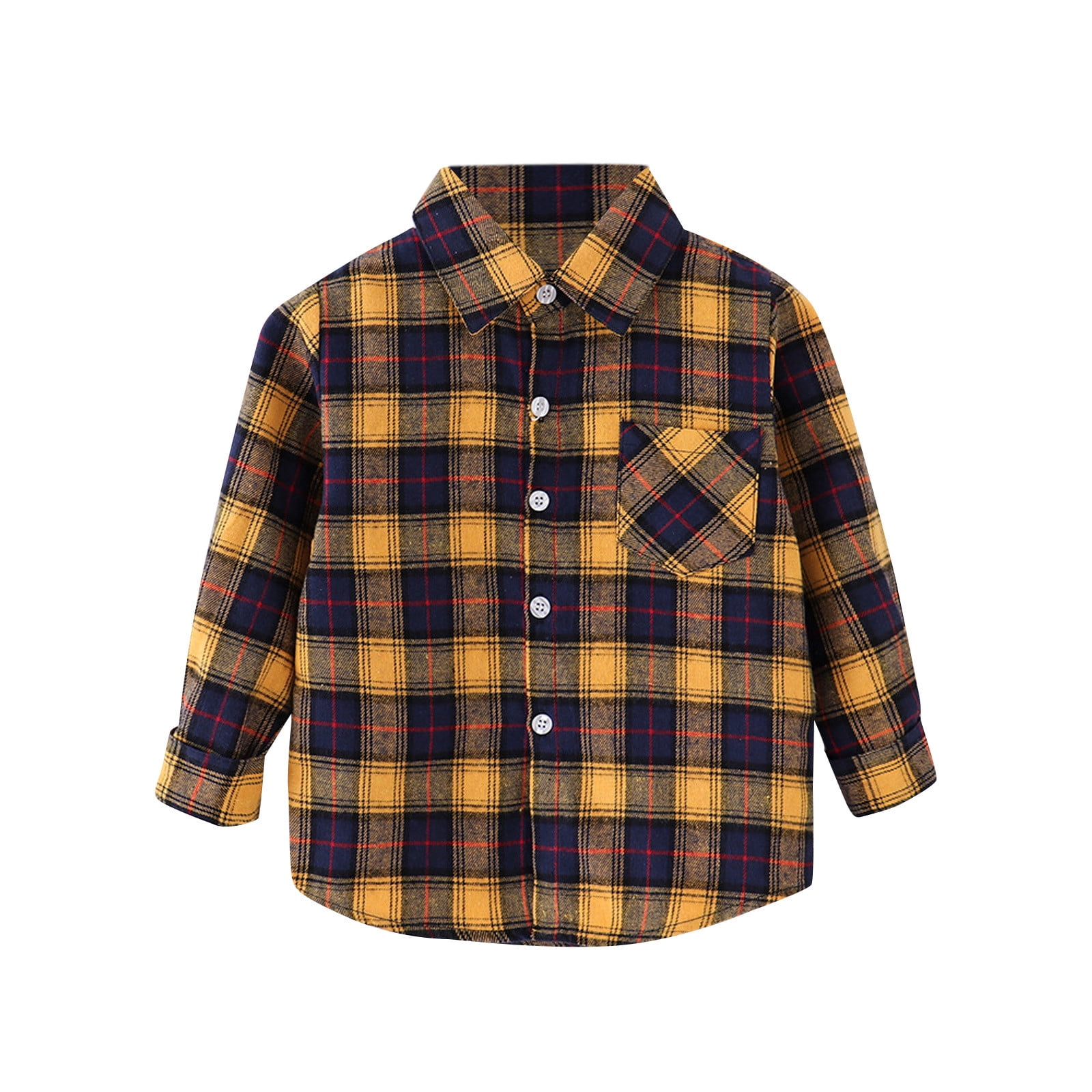 Boys Awning Stripes Half Sleeve Shirt Yellow Stripes