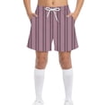 thumbnail image 1 of Boys Play Shorts, Striped Athletic Running Gym Shorts for Kids with Elastic Waistband & Pockets, Wine Color, Sizes 4T-14,Size 14-15T, 1 of 8
