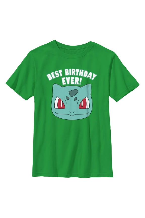 Boys Pokemon Bulbasaur Best Birthday Ever T Shirt