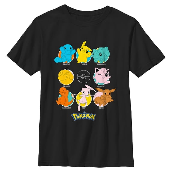 Boys Pokemon Character Circles T Shirt